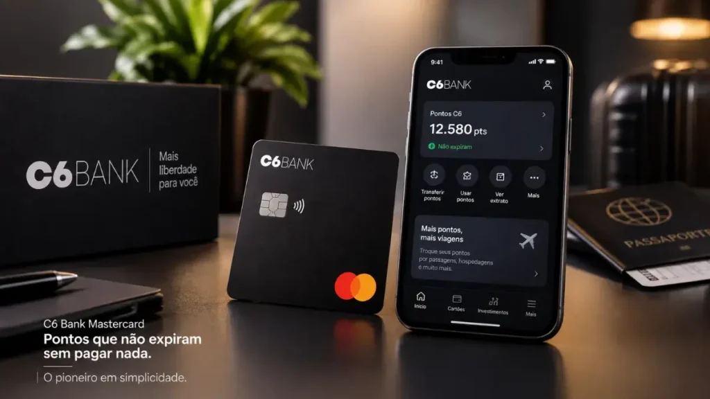 C6 Bank Mastercard – Pontos que Não Expiram Sem Pagar Nada