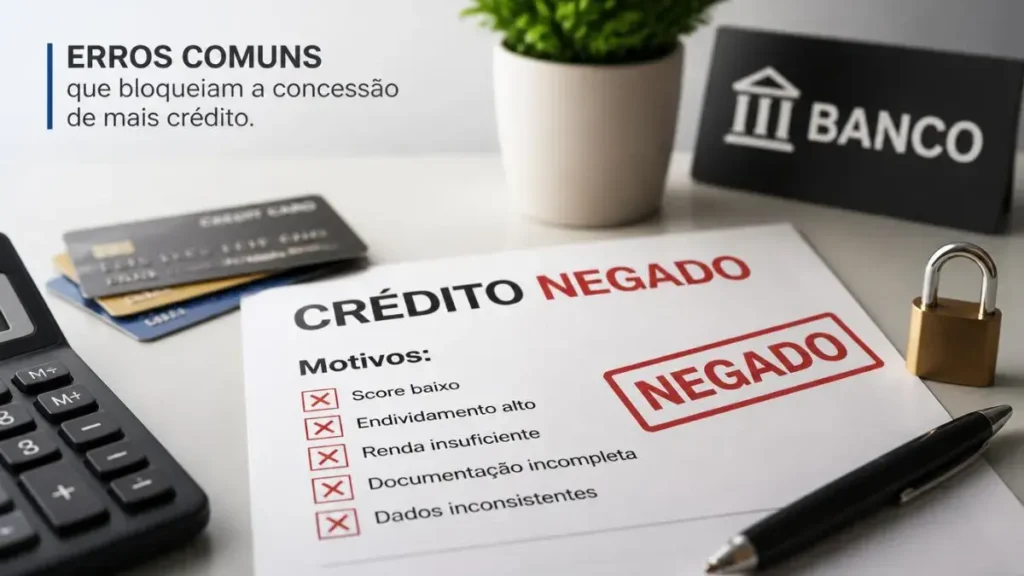 Erros Comuns que Bloqueiam a Concessão de Mais Crédito